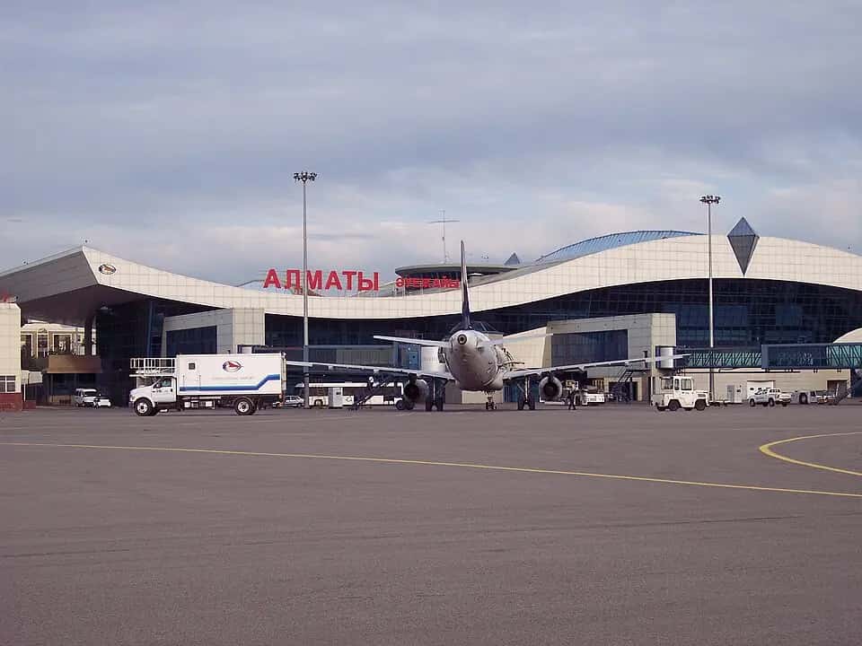 Letiště Almaty — pohled na letiště