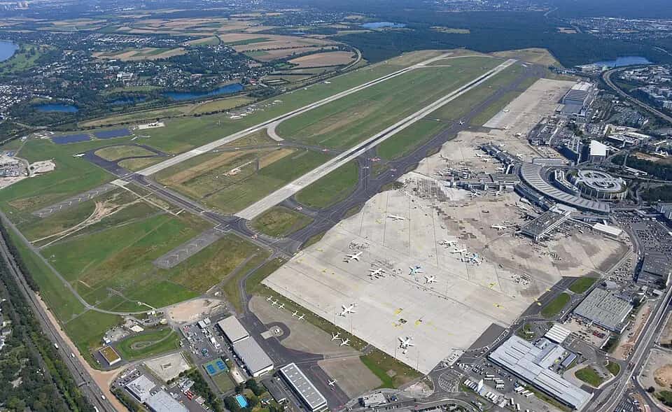 Letiště Düsseldorf — pohled na letiště