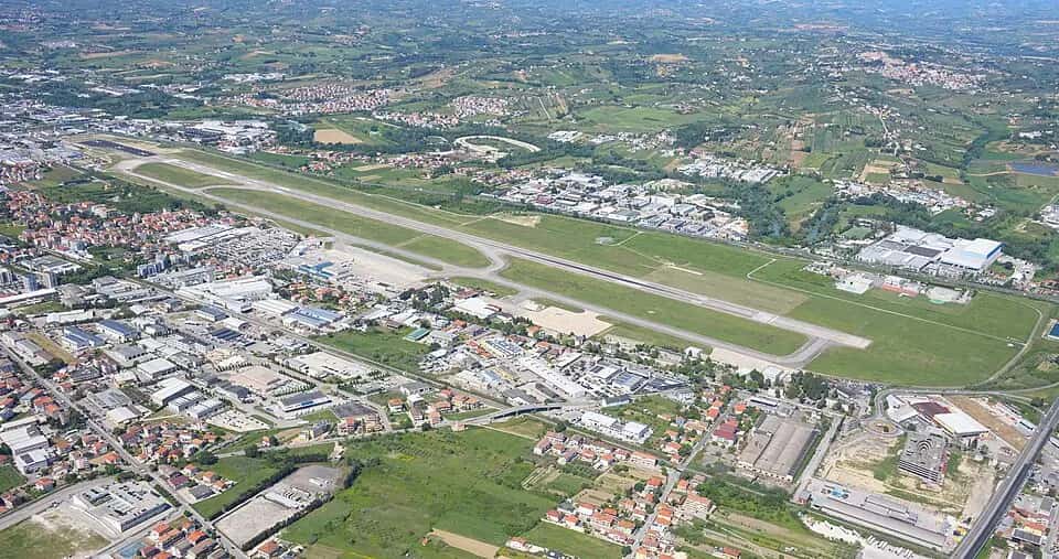 Letiště Pescara — pohled na letiště