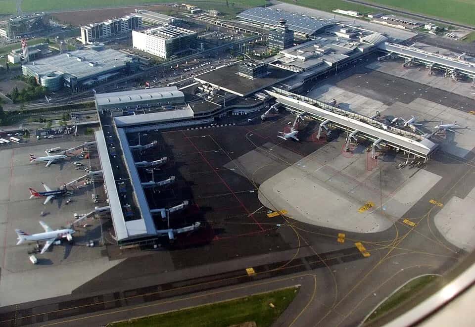 Letiště Václava Havla Praha — pohled na letiště