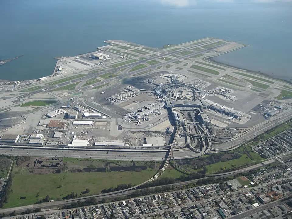 Letiště San Francisco — pohled na letiště