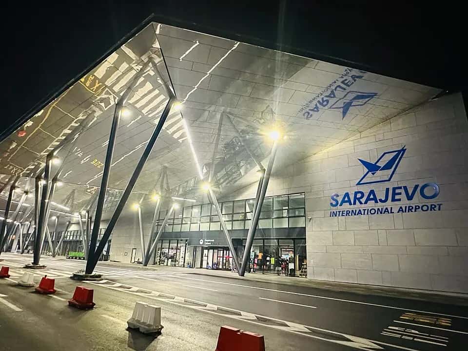 Letiště Sarajevo — pohled na letiště