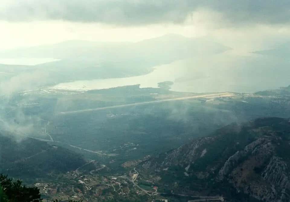 Letiště Tivat — pohled na letiště