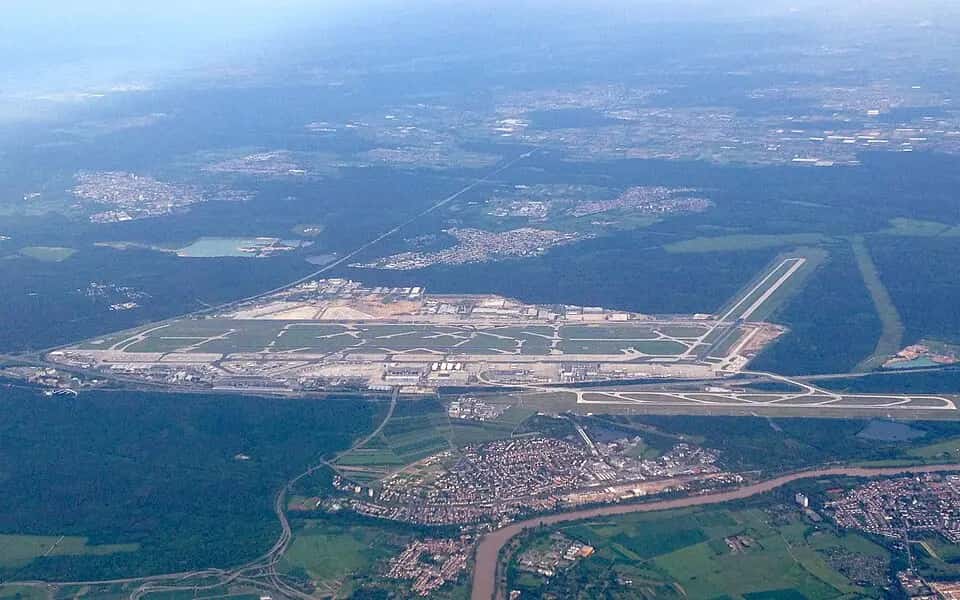 Letiště Frankfurt nad Mohanem — pohled na letiště