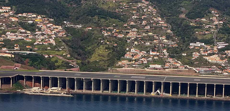 Letiště Madeira — pohled na letiště
