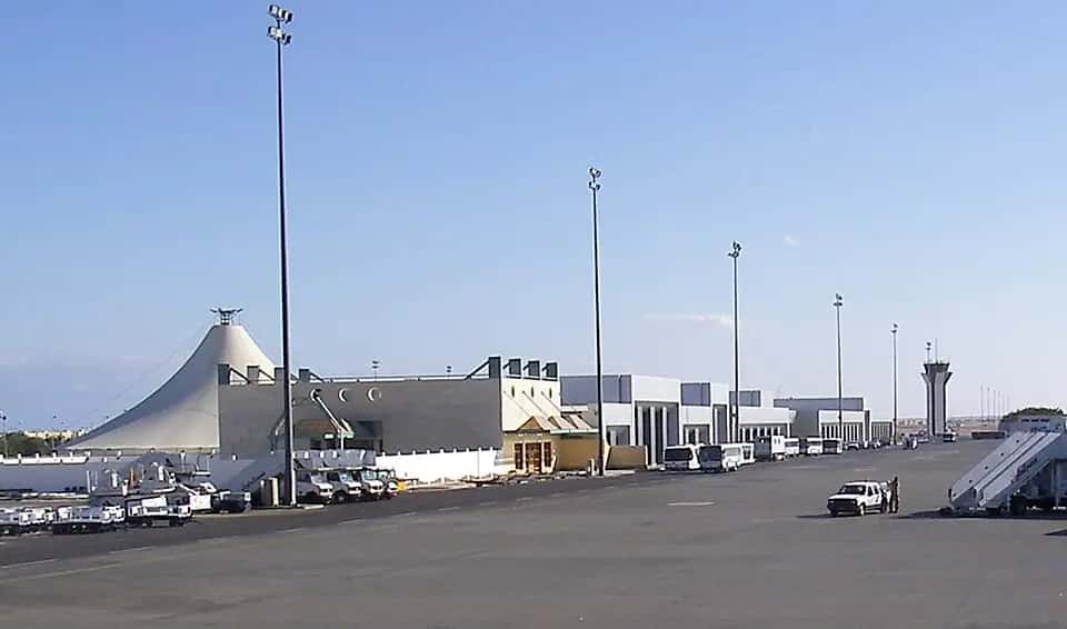 Mezinárodní letiště Hurghada — pohled na letiště