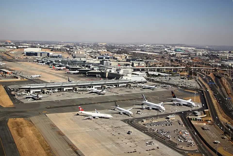 Letiště Johannesburg — pohled na letiště