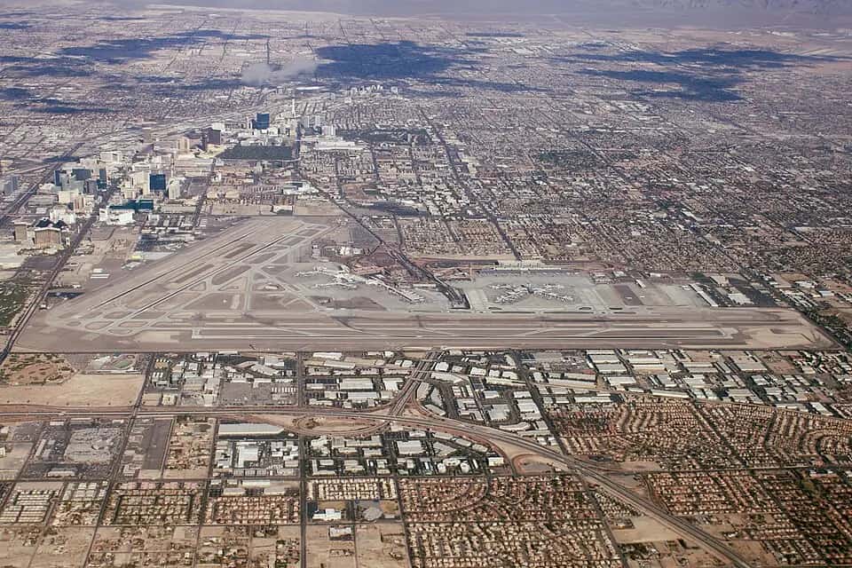 Letiště Las Vegas — pohled na letiště