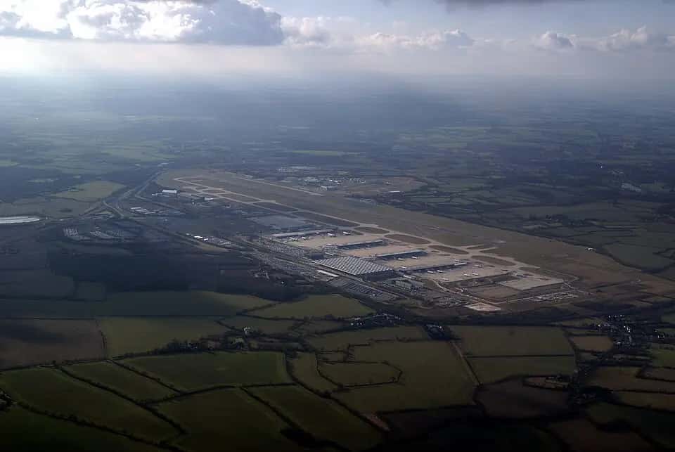 Letiště London Stansted — pohled na letiště