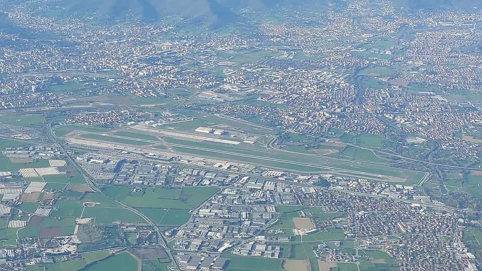 Letiště Milán-Bergamo — pohled na letiště
