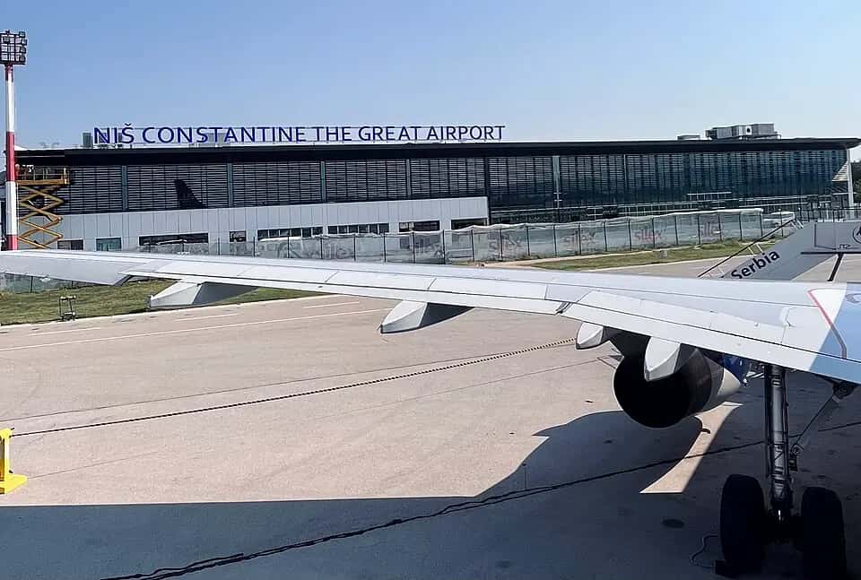 Letiště Niš — pohled na letiště