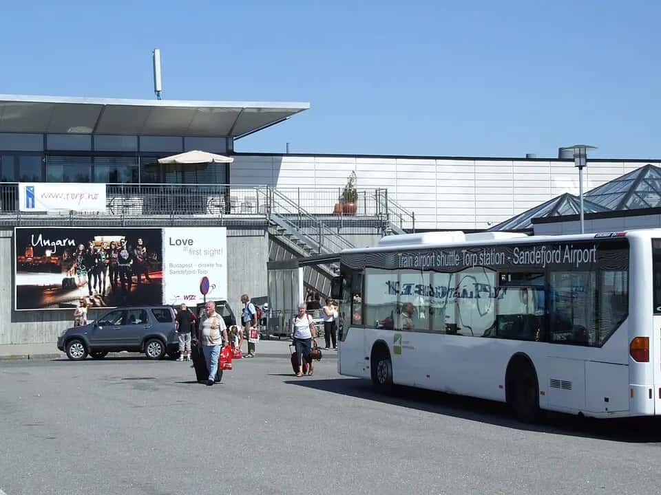 Letiště Sandefjord — pohled na letiště