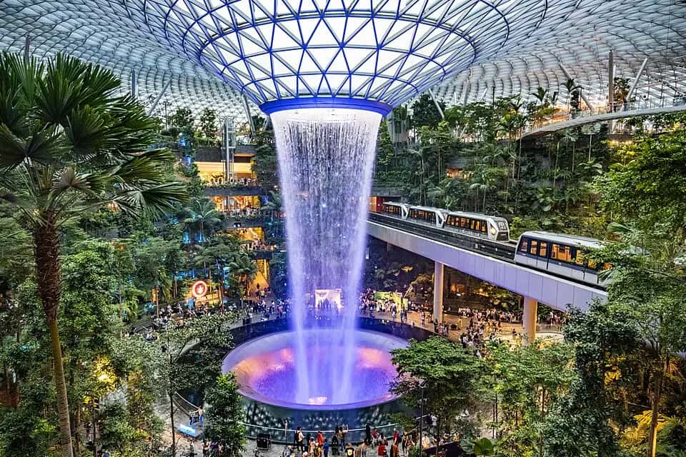 Letiště Singapur-Changi — pohled na letiště