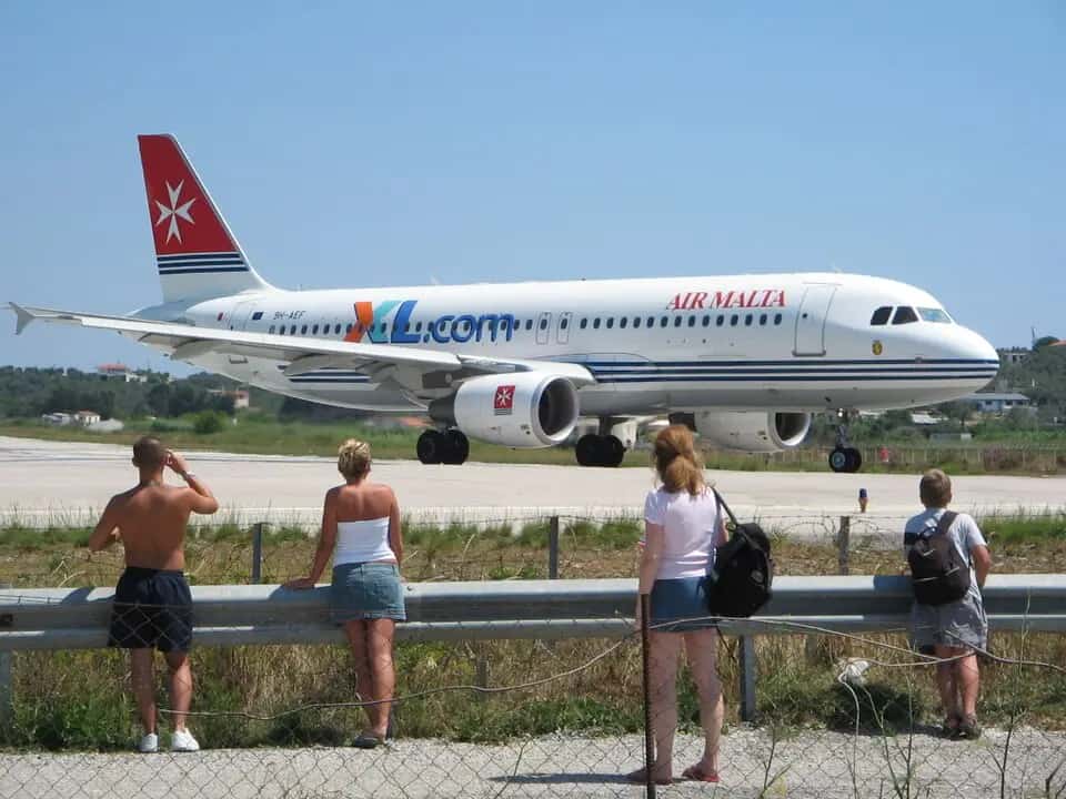 Letiště Skiathos — pohled na letiště