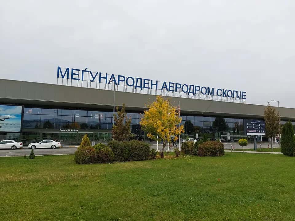 Letiště Skopje — pohled na letiště