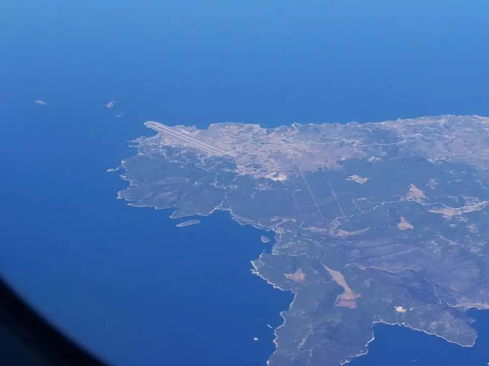 Letiště Skyros — pohled na letiště