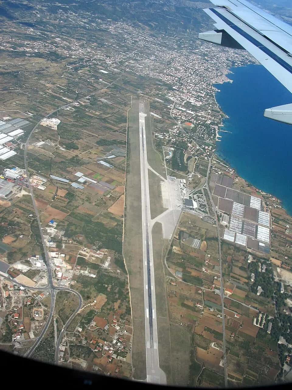 Letiště Split — pohled na letiště