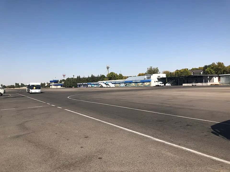 Letiště Šymkent — pohled na letiště